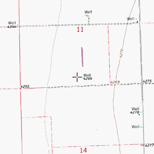 Topographic Map of 10025 Water Well, NM