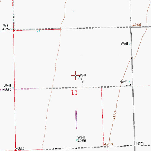 Topographic Map of 10023 Water Well, NM