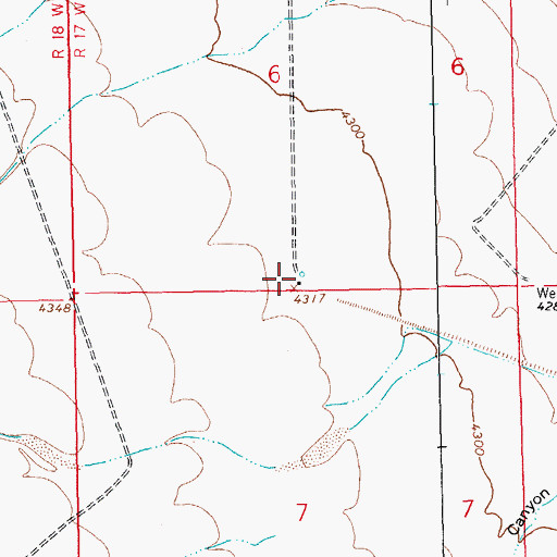 Topographic Map of 10326 Water Well, NM