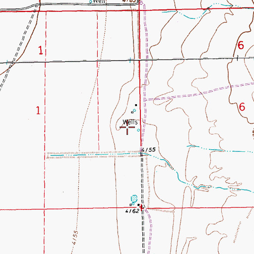 Topographic Map of 10031 Water Well, NM