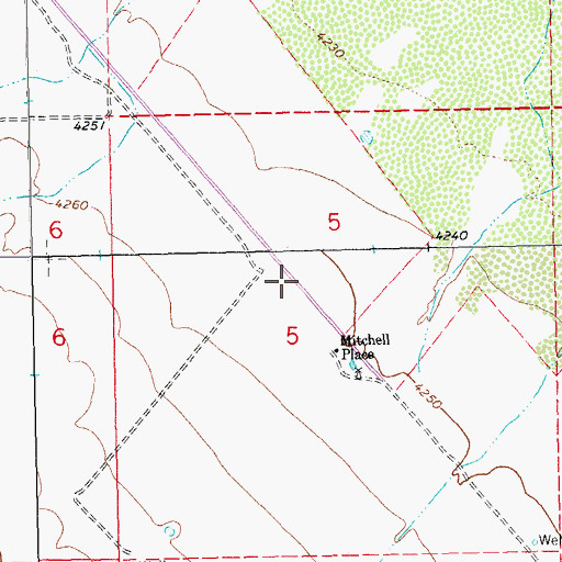 Topographic Map of 10020 Water Well, NM