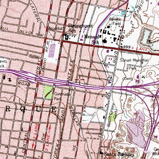 Topographic Map of Mainfield 9 Water Well, NM
