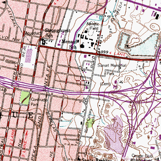 Topographic Map of Mainfield 17 Water Well, NM