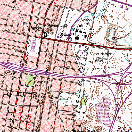 Topographic Map of Mainfield 12 Water Well, NM