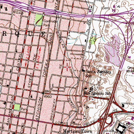Topographic Map of Mainfield 7 Water Well, NM