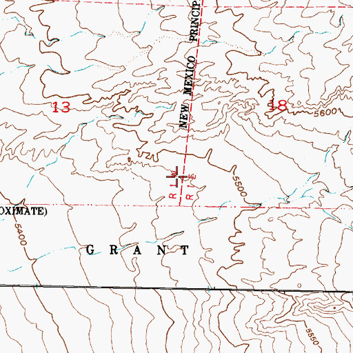 Topographic Map of MW-1 Water Well, NM