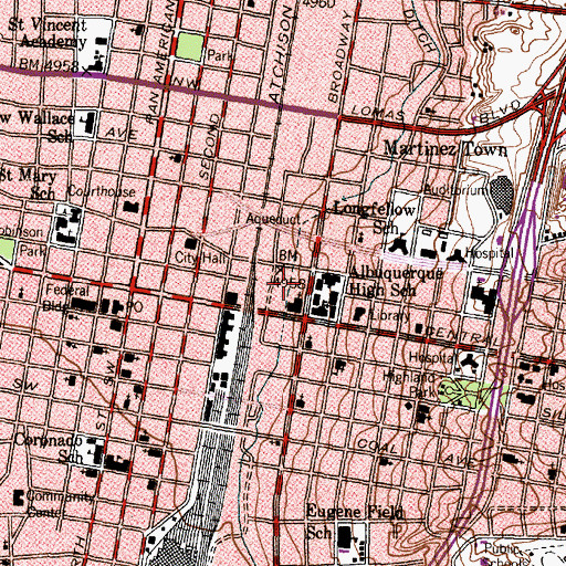 Topographic Map of Mainfield 4 ABD Water Well, NM