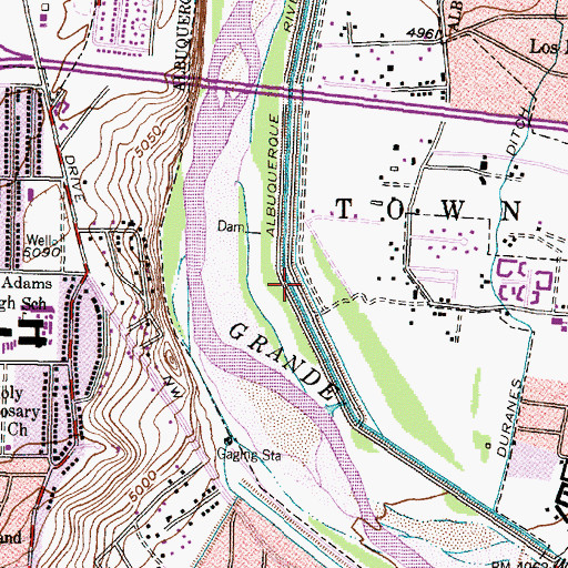 Topographic Map of Lavaland 1 Water Well, NM