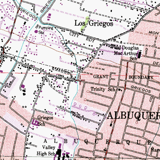 Topographic Map of Griegos 5 Water Well, NM