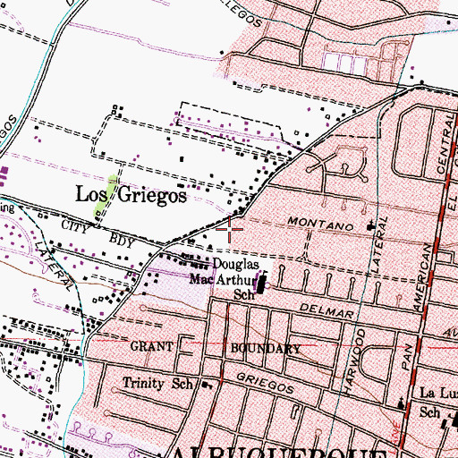 Topographic Map of Griegos 4 Water Well, NM