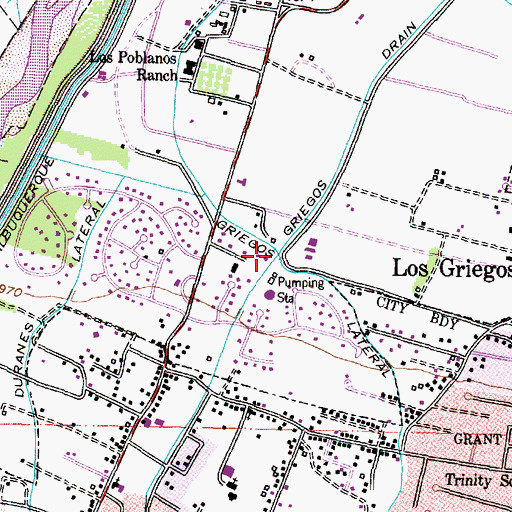 Topographic Map of Griegos 1 Water Well, NM