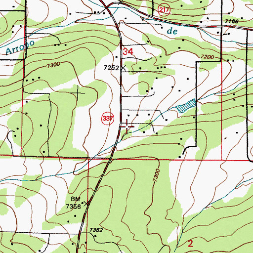 Topographic Map of E-3829 Water Well, NM