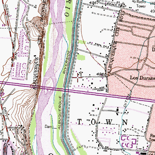 Topographic Map of Duranes 4 Water Well, NM