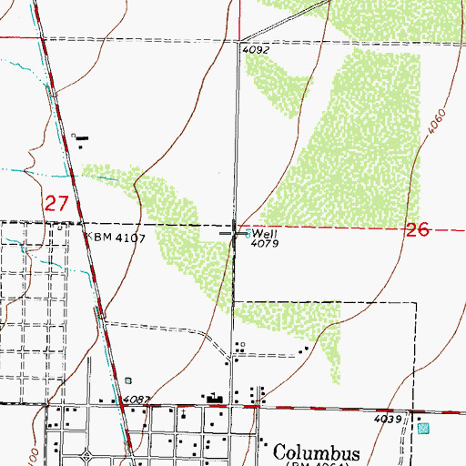 Topographic Map of M-580 Water Well, NM