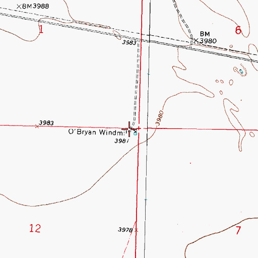 Topographic Map of 01103 Water Well, NM