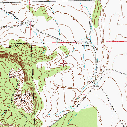 Topographic Map of BIA-MOO-87-21 Water Well, NM