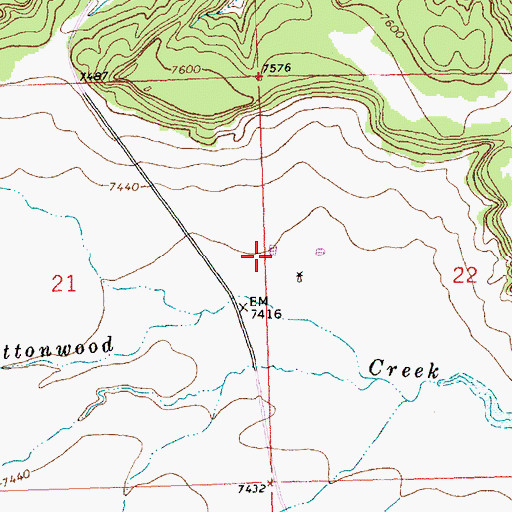 Topographic Map of Bass Flow Water Well, NM