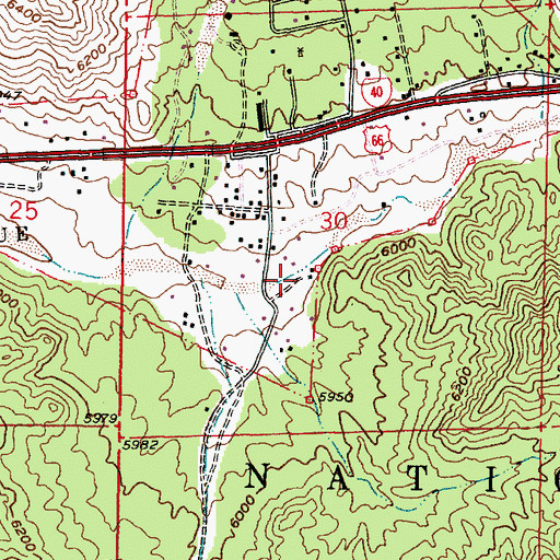 Topographic Map of 87 Water Well, NM