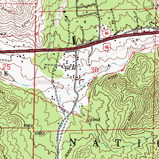 Topographic Map of 85 Water Well, NM