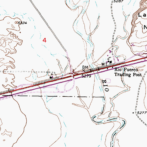 Topographic Map of 10052 Water Well, NM