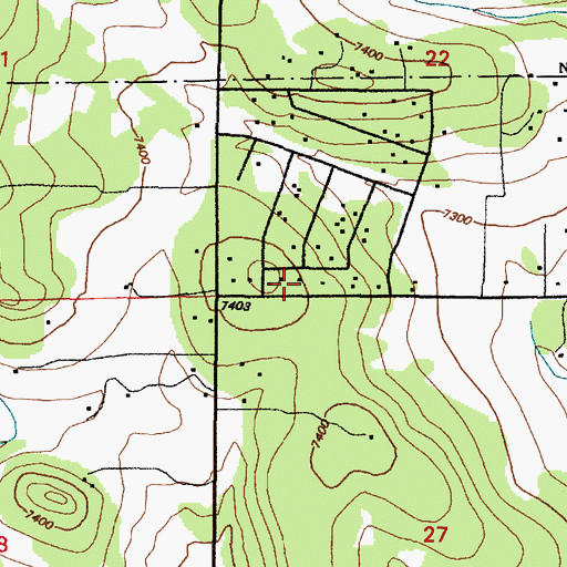 Topographic Map of 81 Water Well, NM