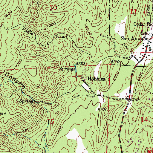 Topographic Map of 100515223 Water Well, NM