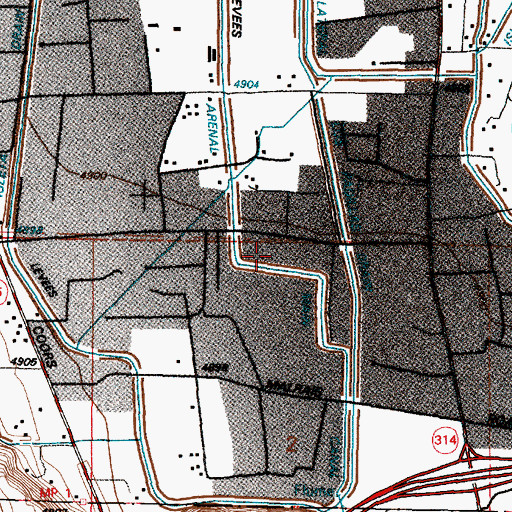 Topographic Map of 10013 Water Well, NM