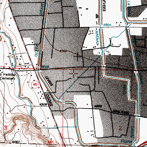 Topographic Map of 10012 Water Well, NM