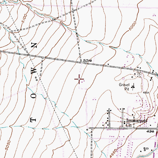Topographic Map of 10006 Water Well, NM