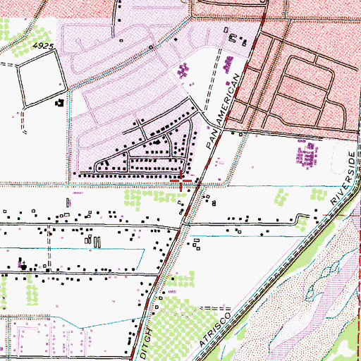 Topographic Map of 10008 Water Well, NM