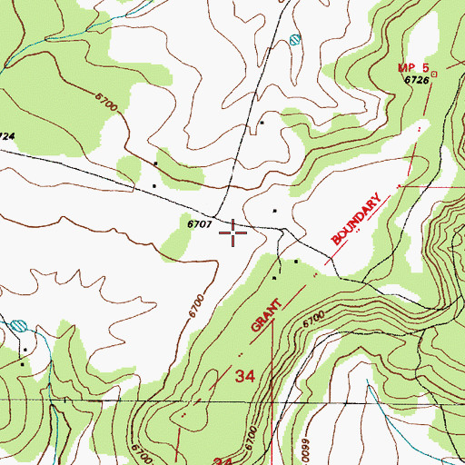 Topographic Map of 116 Water Well, NM