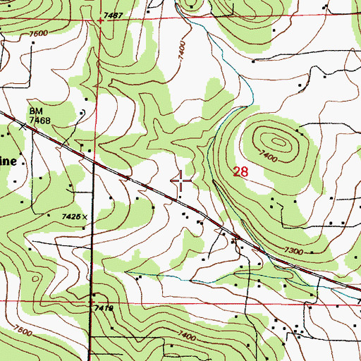 Topographic Map of 124 Water Well, NM