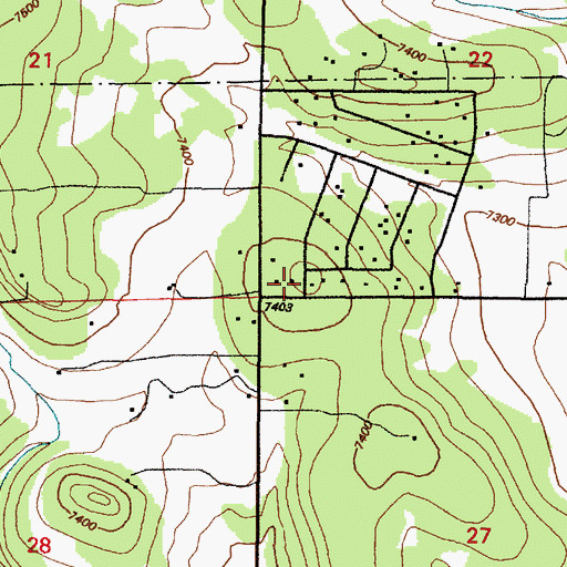 Topographic Map of 80 Water Well, NM