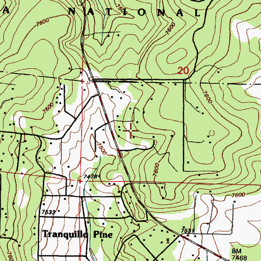 Topographic Map of 71 Water Well, NM