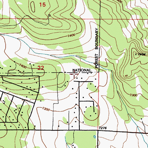 Topographic Map of 196 Water Well, NM