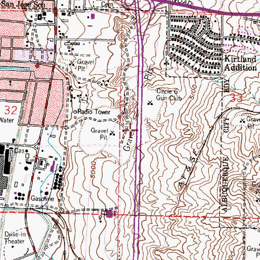 Topographic Map of 10029 Water Well, NM