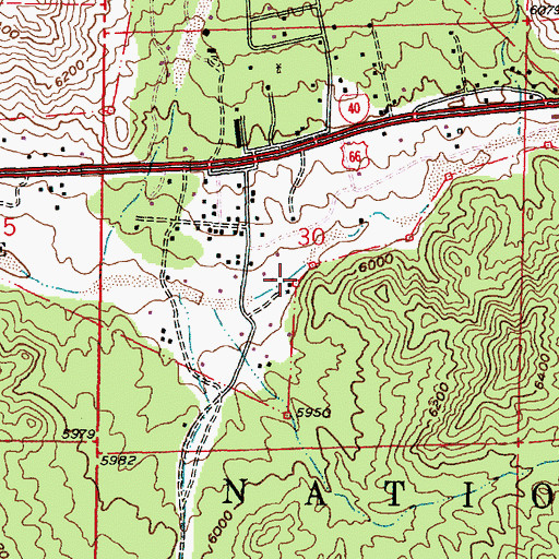Topographic Map of 91 Water Well, NM