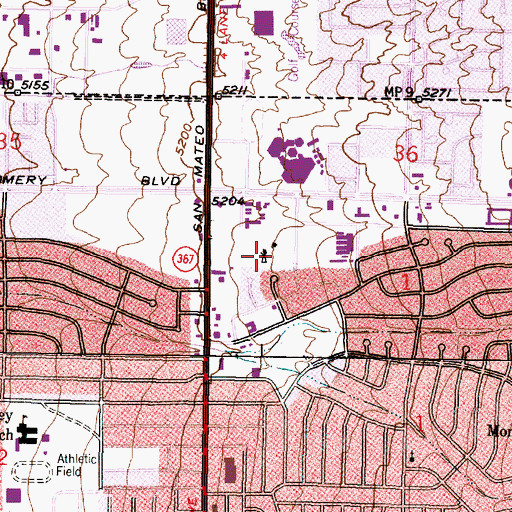Topographic Map of 10022 Water Well, NM