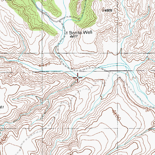Topographic Map of Park Creek, AZ