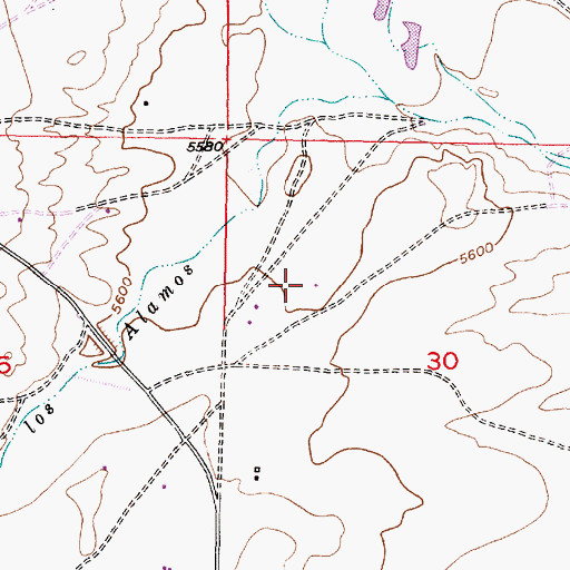 Topographic Map of Desid Plat Water Well, NM