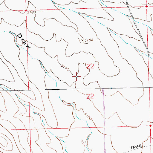 Topographic Map of Number 472 Well, NM