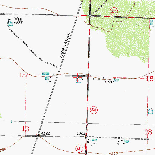 Topographic Map of 00764 Water Well, NM