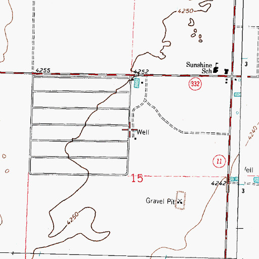 Topographic Map of 10319 Water Well, NM