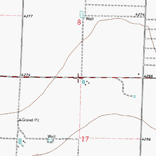 Topographic Map of 00696 Water Well, NM