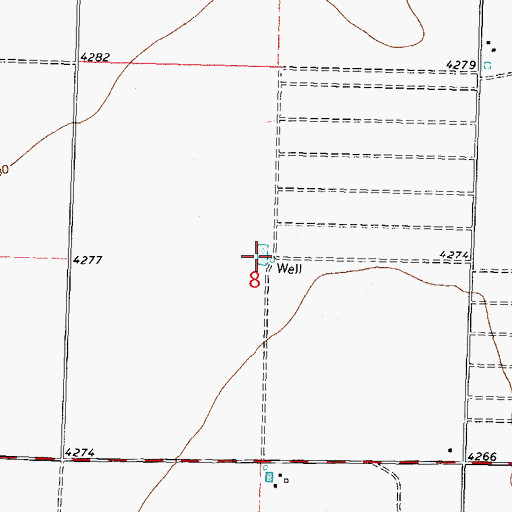 Topographic Map of 00680 Water Well, NM