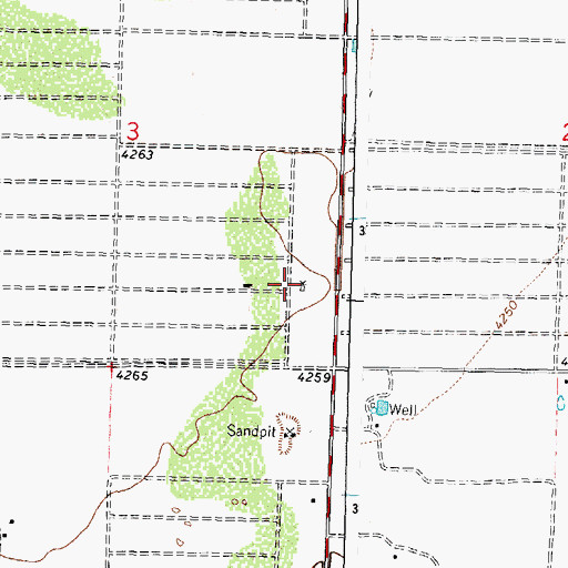 Topographic Map of 00665 Water Well, NM