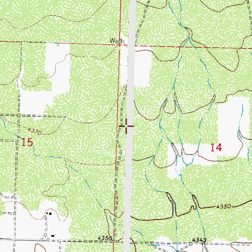 Topographic Map of 00088 Water Well, NM