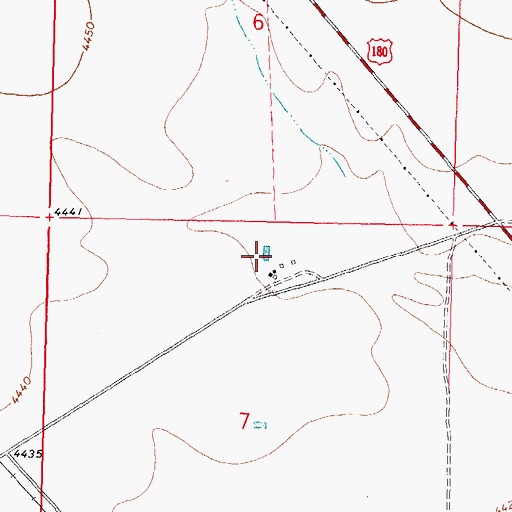 Topographic Map of 10081 Water Well, NM