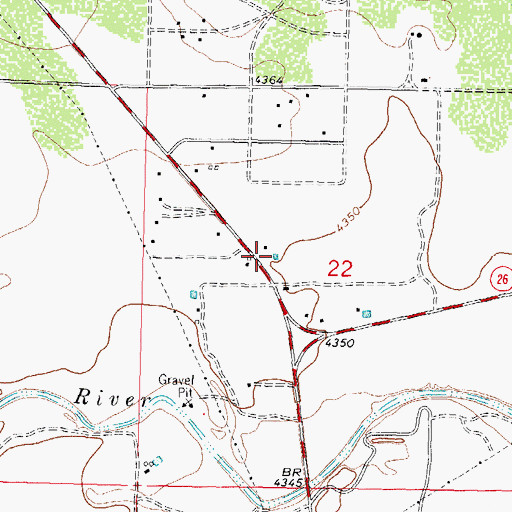 Topographic Map of 00104 Water Well, NM