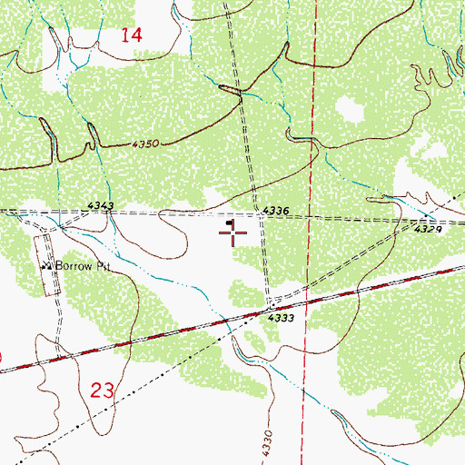 Topographic Map of 108 Water Well, NM